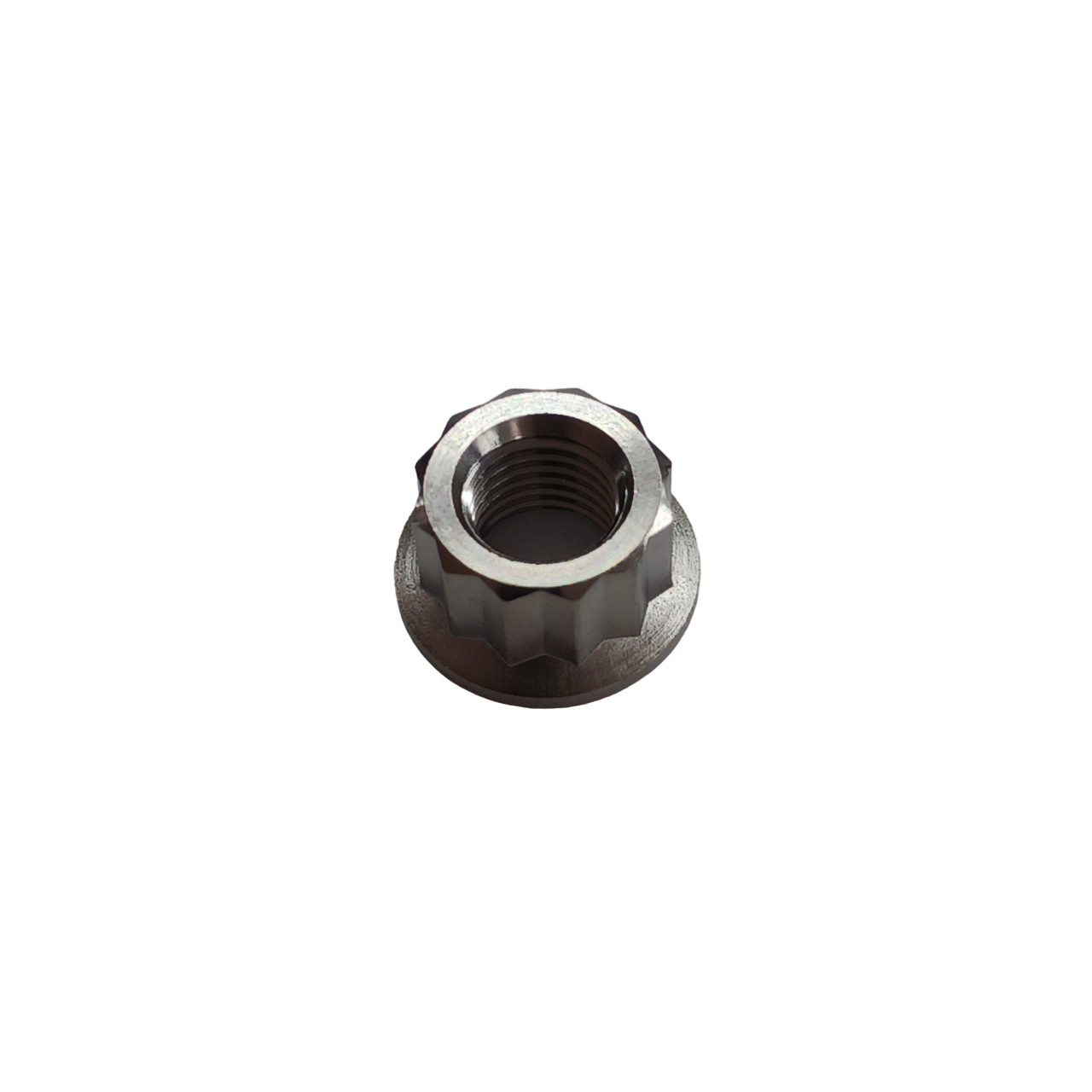10-Pack M10 X 1.25 Fine Thread Hex Flange Nuts – Iron Chrome, Corrosion-Resistant, Hexagonal Fastener For Machinery & Appliances