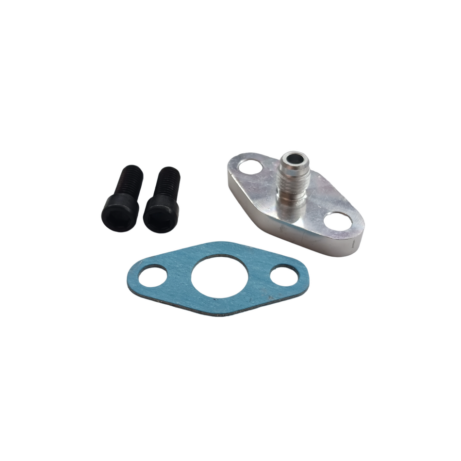 -04 AN Turbo Oil Feed Flange (T3/T4 Turbocharger)