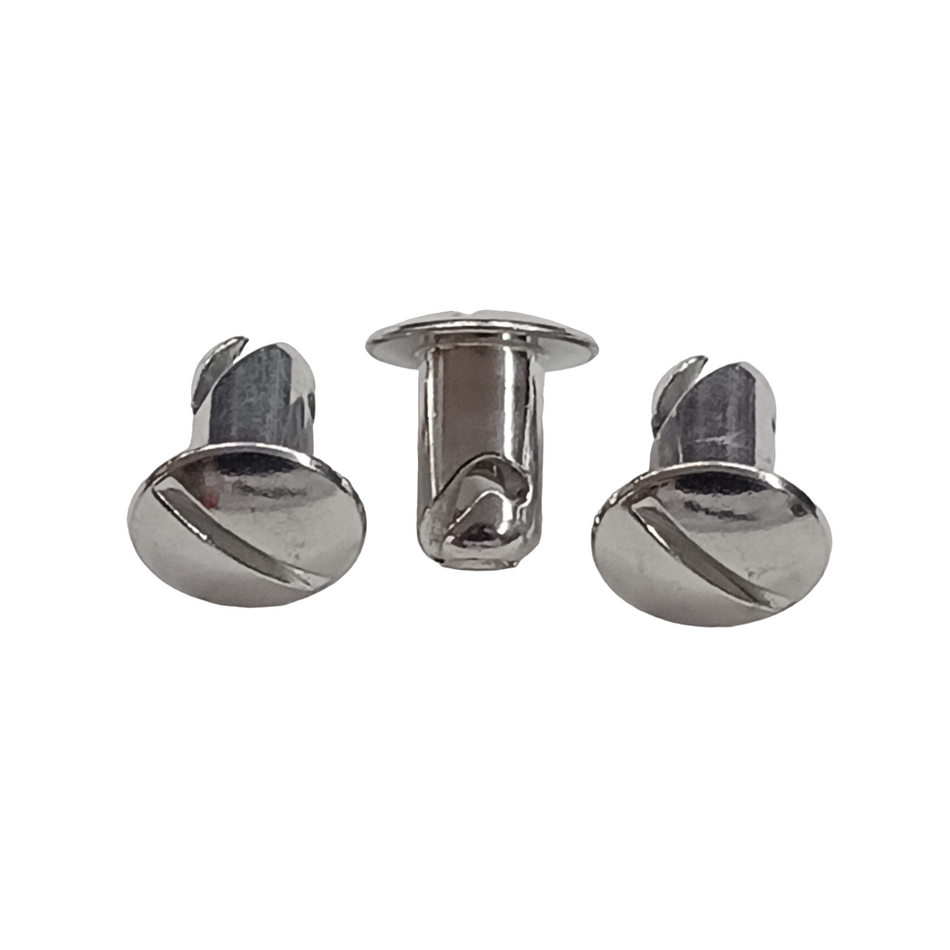 7/16 in. Oval Slotted Head DZUS Quarter Turn Fastener, Aluminum, Silver, .500 in. Grip Length (10PK)