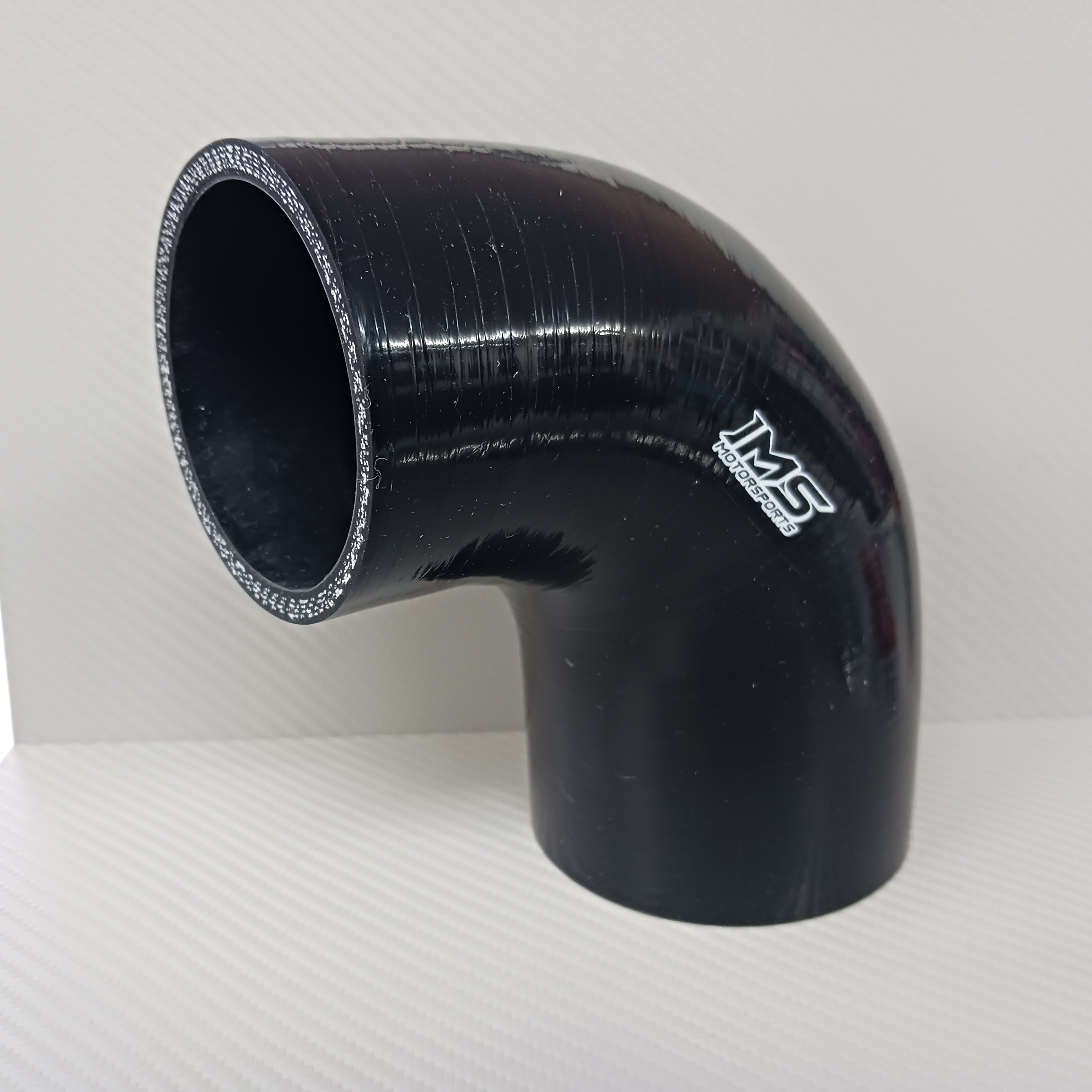 Vibrant 4 Ply Reinforced Silicone Elbow Connector - 1.5in I.D. - 90 deg. Elbow (BLACK)