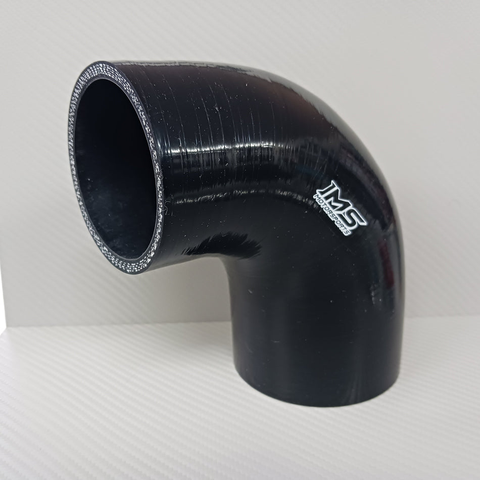2.50" ID X 3.00" ID 4-Ply Reinforced Silicone 90 Degree Reducer Elbow