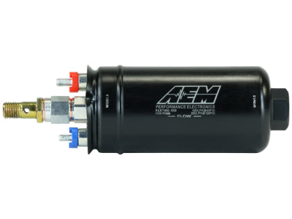 AEM 400lph High Flow In-Line Fuel Pump (M18X1.50 Inlet, M12X1.50 Outlet)