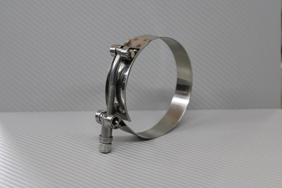 3.00" ID Hose T-Bolt Clamp 304 Stainless (Clamping Range 3.110" - 3.425")