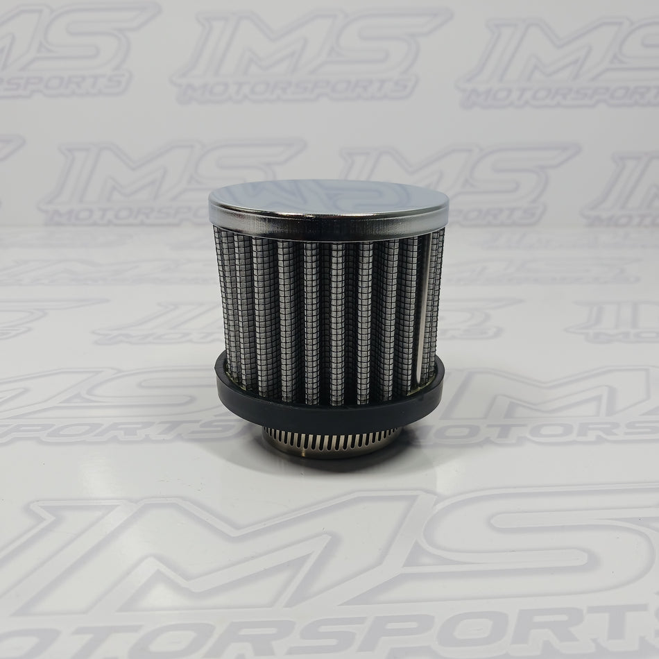 IMS Crankcase Breather Filter w/ Chrome Cap (1.5" Inlet Diameter)